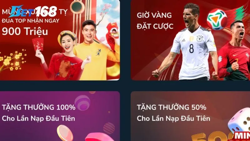 Tổng hợp ưu đãi Bet168 được săn đón nhất hiện nay